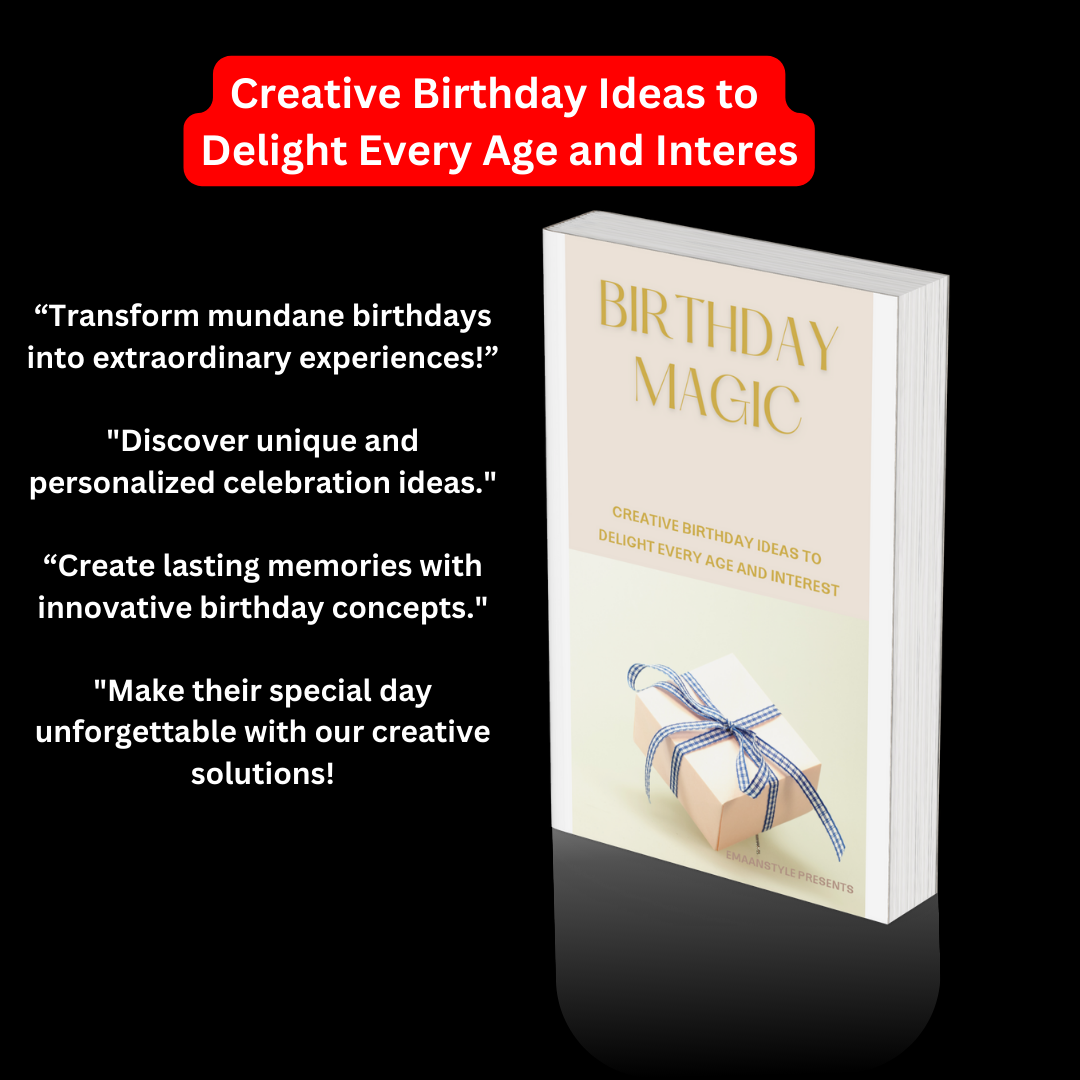 Transform mundane birthdays into extraordinary experiences! Discover unique and personalized celebration ideas. Create lasting memories with innovative birthday concepts. Make their special day un